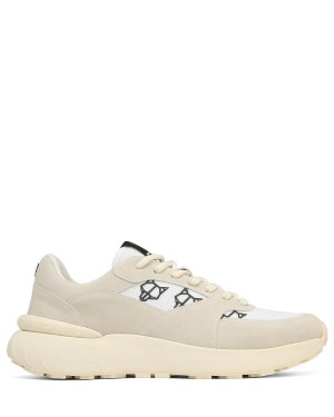 Sneakers Naked Wolfe Dart Scamosciate Uomo Grigie Bianche | INL2679NU