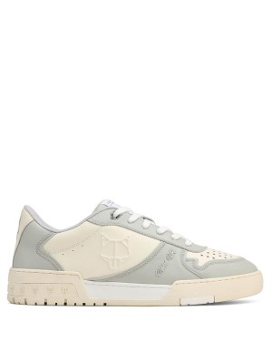 Sneakers Naked Wolfe Transmission Pelle Uomo Grigie Bianche | DOL779OR