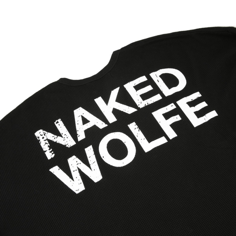 Felpe Naked Wolfe Thermal Uomo Nere | UUO8249KD