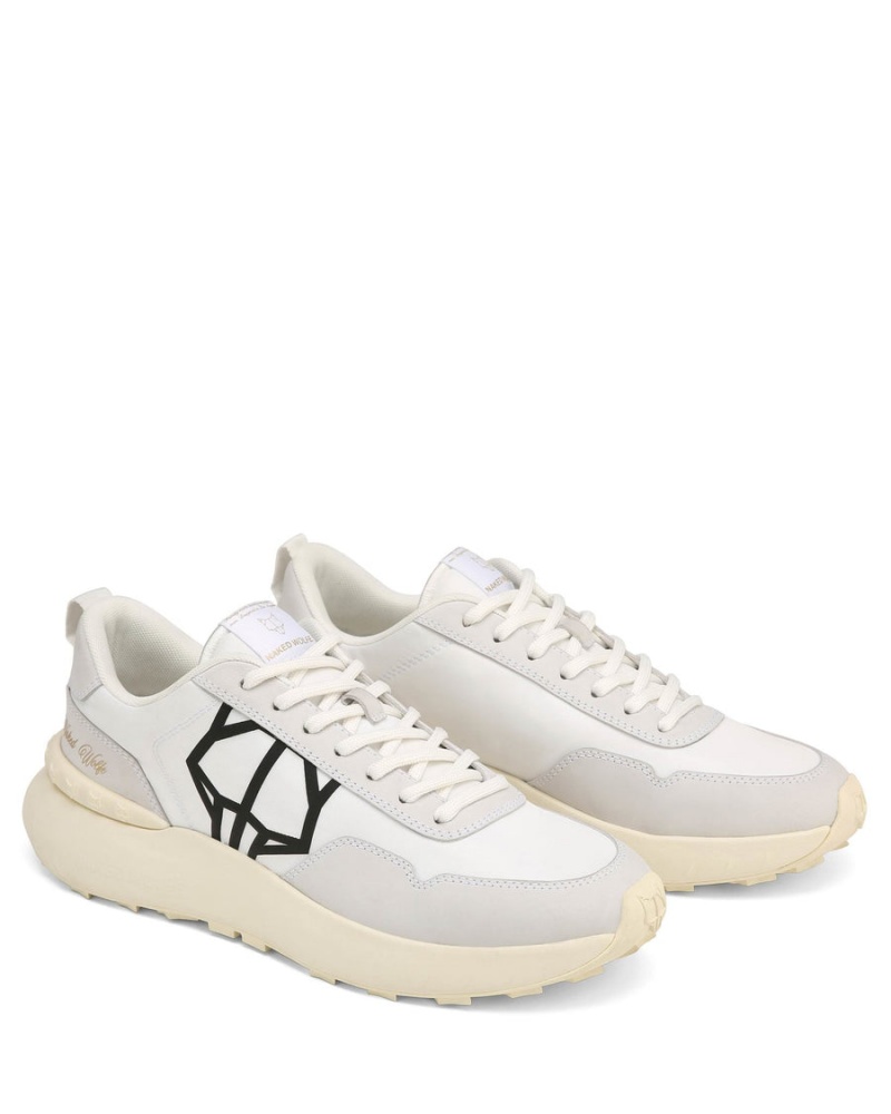 Sneakers Naked Wolfe Doubt Nylon Uomo Bianche | WQA7113NF