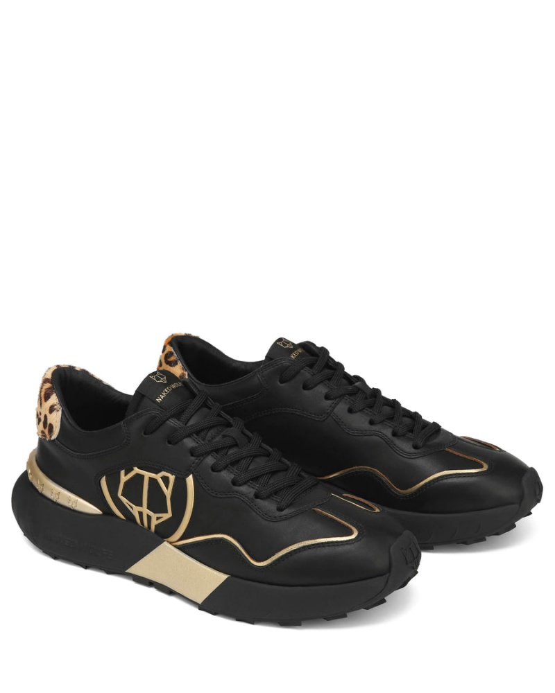 Sneakers Naked Wolfe Drought Uomo Nere Oro | XSH3113DR