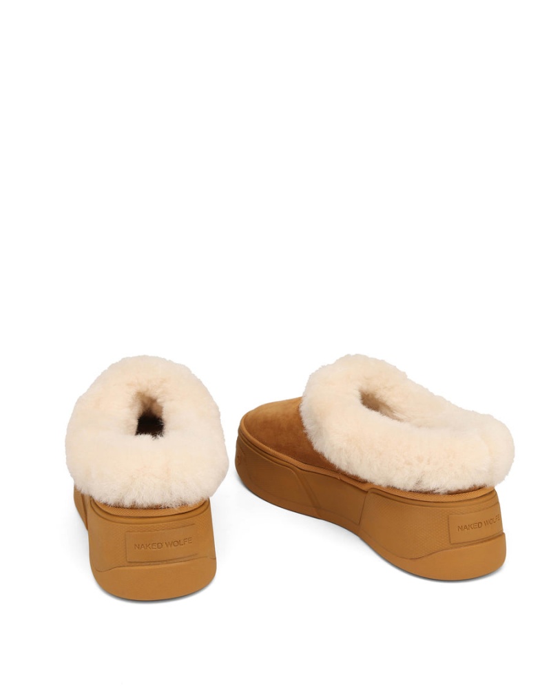 Stivali Naked Wolfe K-02 Shearling Uomo Marroni | UPL1550OR